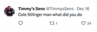 A fan tweet